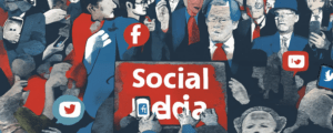 Featured image of the article about social media in politics.