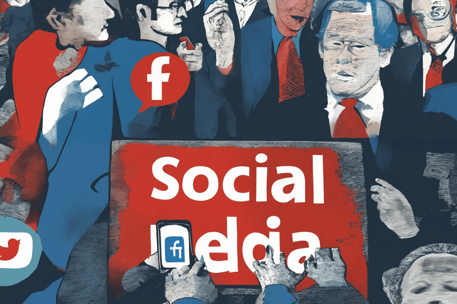 Featured image of the article about social media in politics.