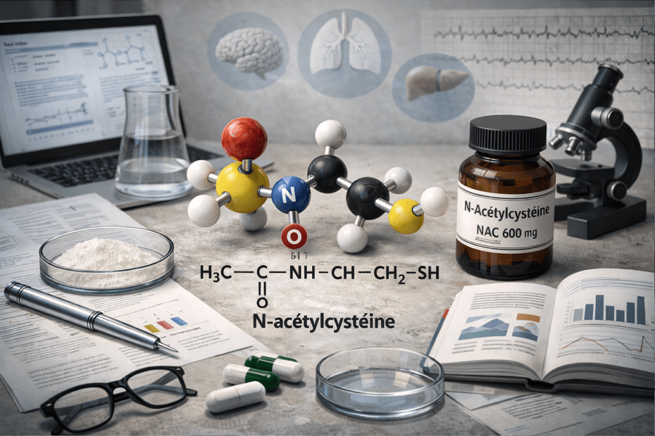 Featured image of the article Latest Scientific Evidence on N-acetylcysteine (NAC): Mechanisms, Clinical Research, and Emerging Insights.